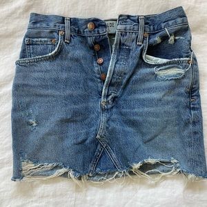 AGOLDE Quinn High Rise Mini Skirt